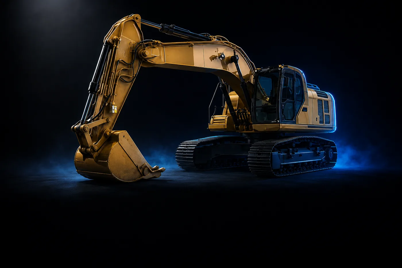 Tracked hydraulic excavator