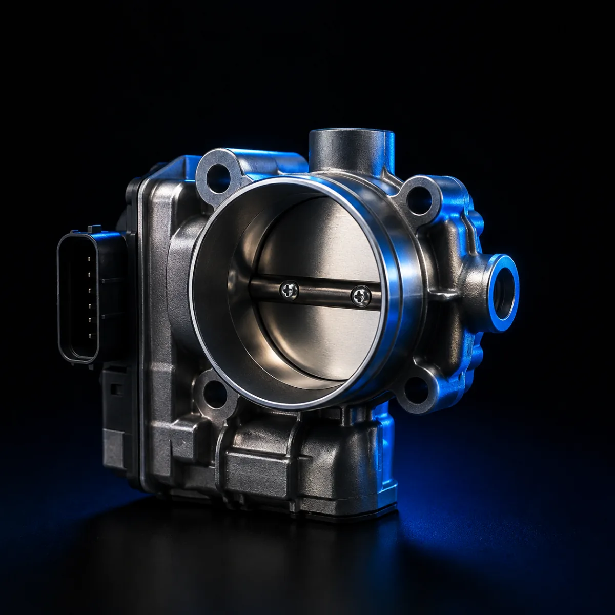 Throttle body with its butterfly valve